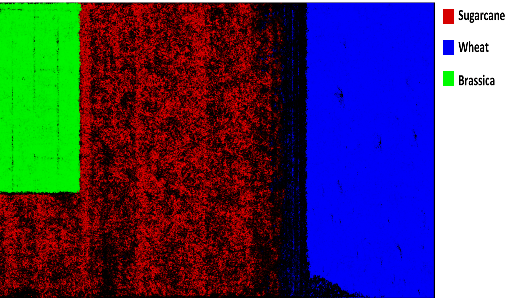 Crop classification using drone and satellite imagery